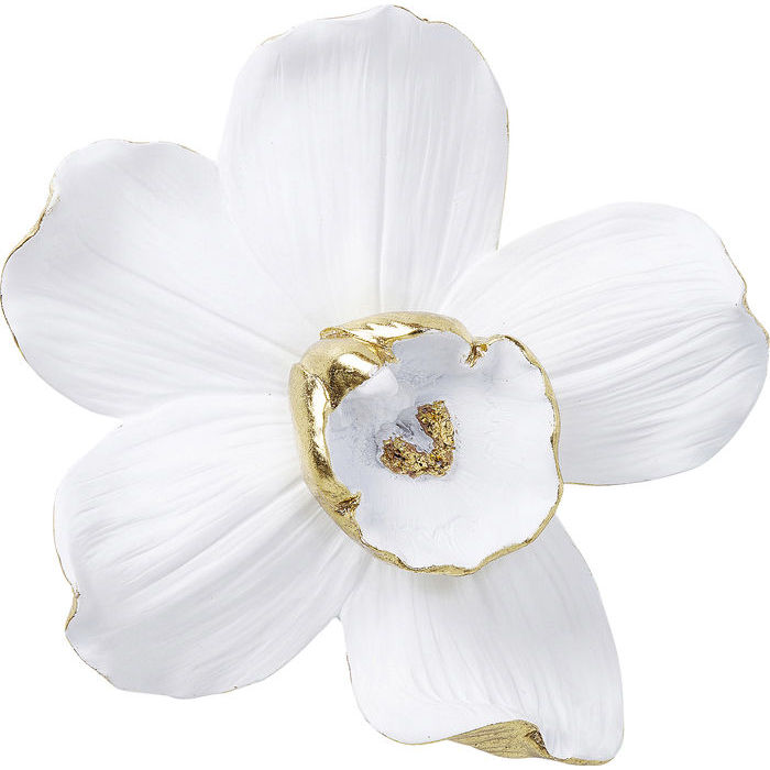 Seinäkoriste Orchid valkoinen