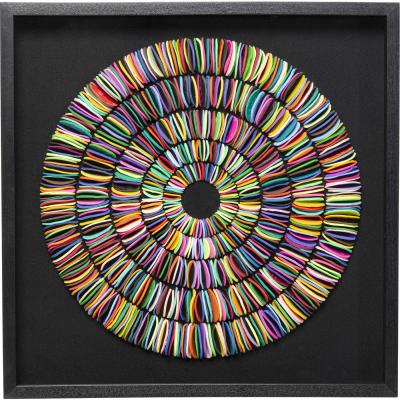 Object Picture Pasta Colore Circles 80x80cm